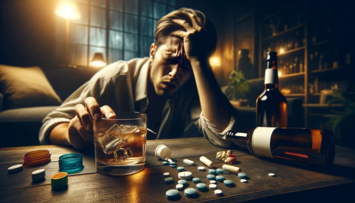 alcohol and pills